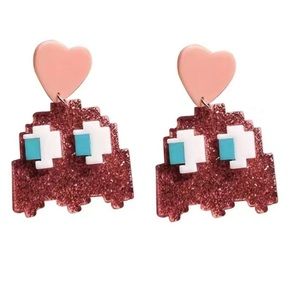 FREE WITH ANY PURCHASE Pac-Man drop earrings
